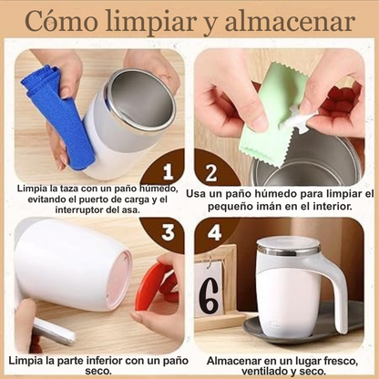 Taza Térmica Batidora Automática Recargable