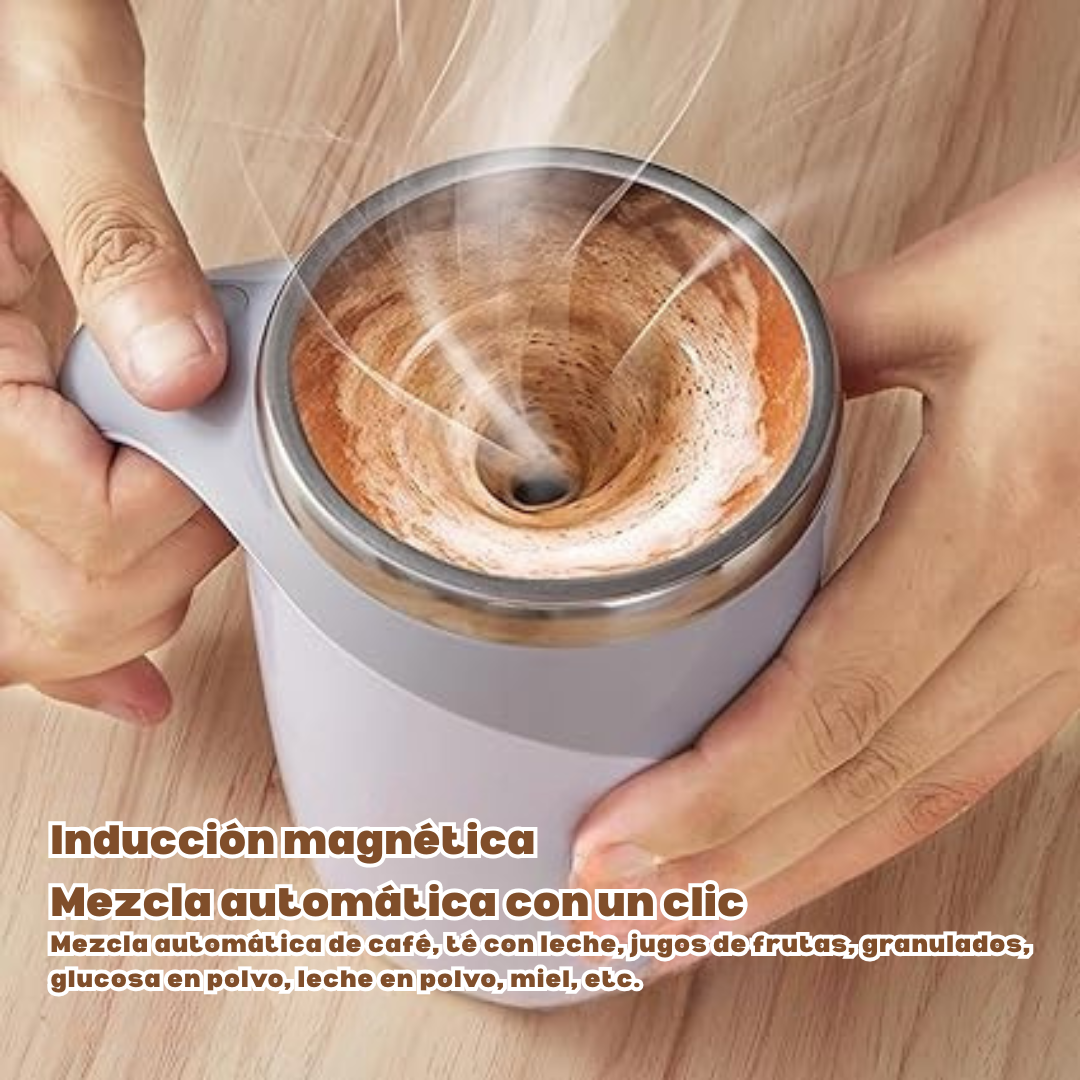 Taza Térmica Batidora Automática Recargable