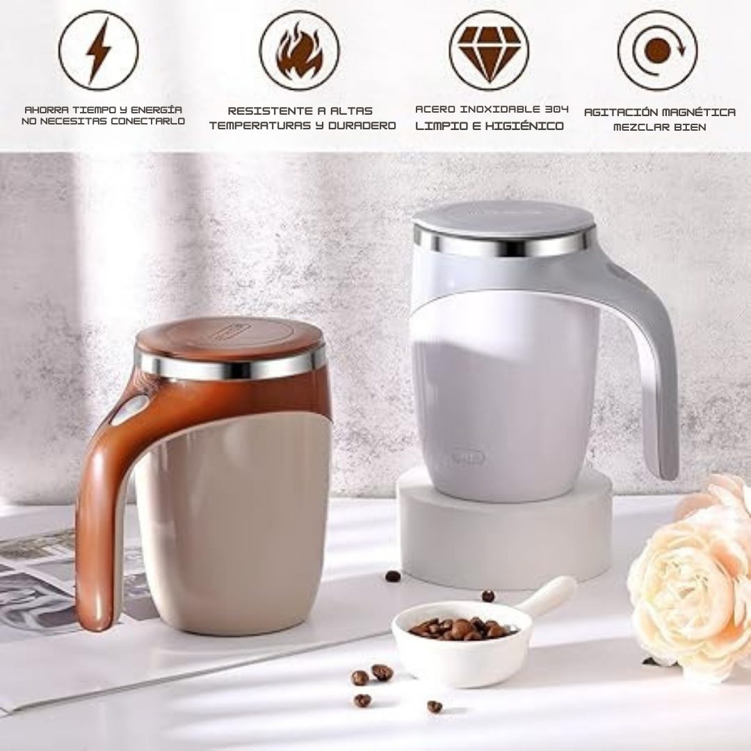 Taza Térmica Batidora Automática Recargable